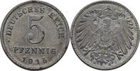5 Pfennig 1915 D Deutsches Reich  vz