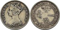 Hongkong 10 Cents Victoria, 1837-1901 -