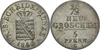 Sachsen 1/2 Groschen Friedrich August II., 1836-1854 -