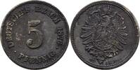 5 Pfennig 1876 C Deutsches Reich  ss
