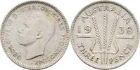 Australien 3 Pence George VI., 1936-1952 -