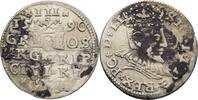 Polen Riga Dreigröscher Trojak Sigismund III. 1587-1632 -