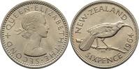 Neuseeland New Zealand 6 Pence Elizabeth -
