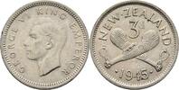 Neuseeland 3 Pence Georg VI.,1936-1952. -