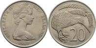 Neuseeland New Zealand 20 Cents Elizabeth II. -