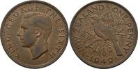 Neuseeland New Zealand 1 Penny Georg VI.,1936-1952. -
