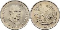 Südafrika South Africa 20 Cents Balthazar Johannes Vorster -