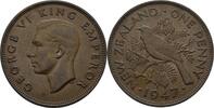 Neuseeland New Zealand 1 Penny Georg VI.,1936-1952. -