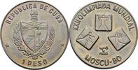 Kuba 1 Peso Olympiade Moskau -