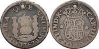 Spanien Peru Lima 1/2 Real Carlos III., 1759-1788 -