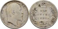British India Rupee Rupie Edward VII., 1901-1910 -