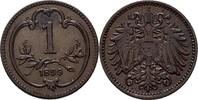 Österreich Ungarn 1 Heller 1899 Franz Joseph I EF
