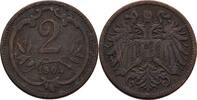 Österreich Ungarn 2 Heller Franz Joseph I.,1848-1916 -
