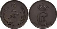 Dänemark 2 Öre Christian IX. (1873 - 1906) -