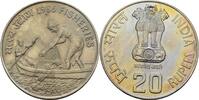 20 Rupees 1986 Indien Fisheries FAO fast Stempelglanz