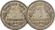 Deutsches Reich 1 Reichsmark 2 Stück -