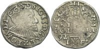 Polen Posen Poznan Dreigröscher Sigismund III., 1587 - 1632 -