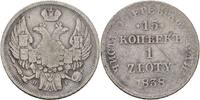 Russland 15 Kopeke Zloty Nikolaus I., 1825 - 1855. -