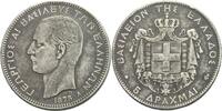Griechenland 5 Drachmai Georgios I. 1863-1913 -