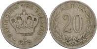 Griechenland 20 Lepta George I. -