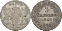 Baden 3 Kreuzer Friedrich als Prinzregent -