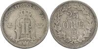 Schweden 25 Öre Oscar II. -
