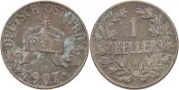 Deutsch Ostafrika 1 Heller Wilhelm II. -
