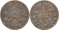 Deutsch Ostafrika 1 Heller Wilhelm II. -