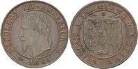 1 Centime 1861 BB Frankreich Napoleon III. vz