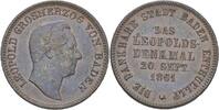 Baden Gedenkkreuzer Friedrich I., 1852-1907. -