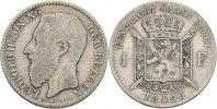 Belgien 1 Franc Leopold II. -