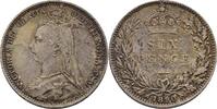 Grossbritannien 6 Pence Victoria, 1837-1901 -
