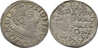 Polen Posen Dreigröscher Trojak Sigismund III., 1587-1632. -