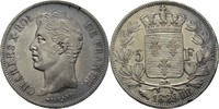 France Straßburg 5 Francs Charles X., 1824-1830 -