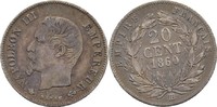 Frankreich 20 Centimes Napoleon III., 1852-70 -