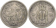 Schweden 25 Öre Oscar II., 1872-1907 -