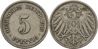 5 Pfennig 1913 J Kaiserreich Wilhelm II., 1888-1918 ss