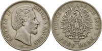 Bayern München 5 Mark Ludwig II., 1864-1886