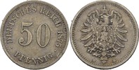 Kaiserreich 50 Pfennig Wilhelm I., 1861-88