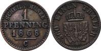 Preußen 1 Pfennig Wilhelm I., 1861 - 1888, Frankfurt -