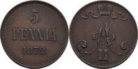 5 Penniä 1872 Russland Finnland Alexander II., 1855-1881 ss