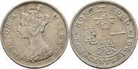 Hongkong 10 Cents Victoria, 1837-1901 -
