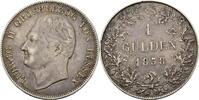 Gulden 1838 Hessen Darmstadt Ludwig II. 1830-1848 ss