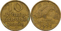 Danzig 10 Pfennig Dorsch Fisch -