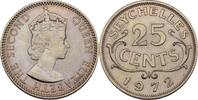 Seychelles 25 Cents 1972 Elizabeth ss 11.55 US$  +  11.55 US$ shipping