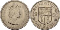 Mauritius 1 Rupees Rupie 1956 Elizabeth ss 6.93 US$  +  11.55 US$ shipping