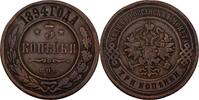 Russland 3 Kopeke 1894 Nikolaus II., 1894 - 1917. ss 28.87 US$  +  11.55 US$ shipping