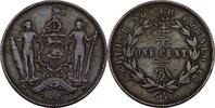 Britisch Nord Borneo 1 Cent 1887 ss 13.86 US$  +  11.55 US$ shipping