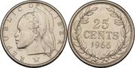Liberia Liberien 25 Cents 1966 vz+ 9.24 US$  +  11.55 US$ shipping