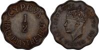 Zypern Cyprus 1/2 Piastre 1949 Georg ss 17.32 US$  +  11.55 US$ shipping
